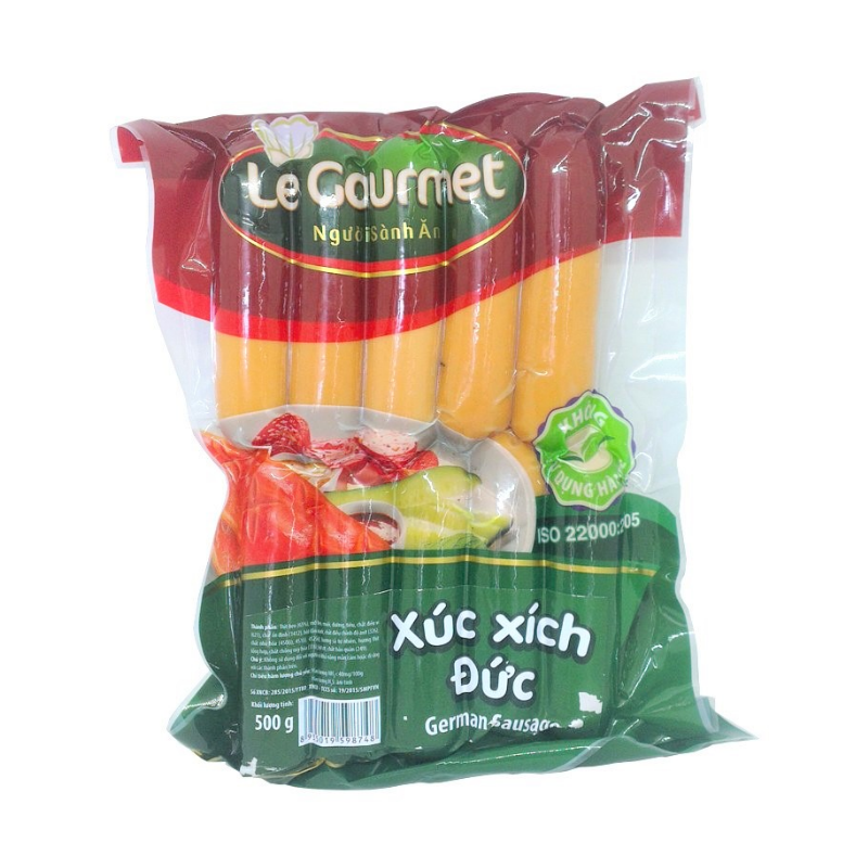 Xúc xích Đức 10cm Le Gourm...