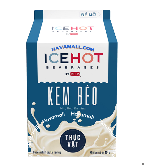 Kem béo thực vật Ice Hot 4...