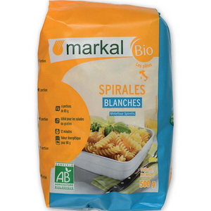 Mỳ xoắn trắng hữu cơ markal